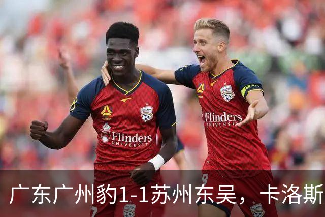 广东广州豹1-1苏州东吴，卡洛斯助攻卡马拉，王彬翰绝平